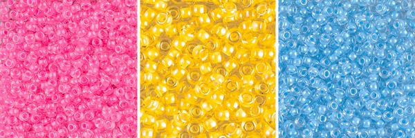 Luminous seed beads